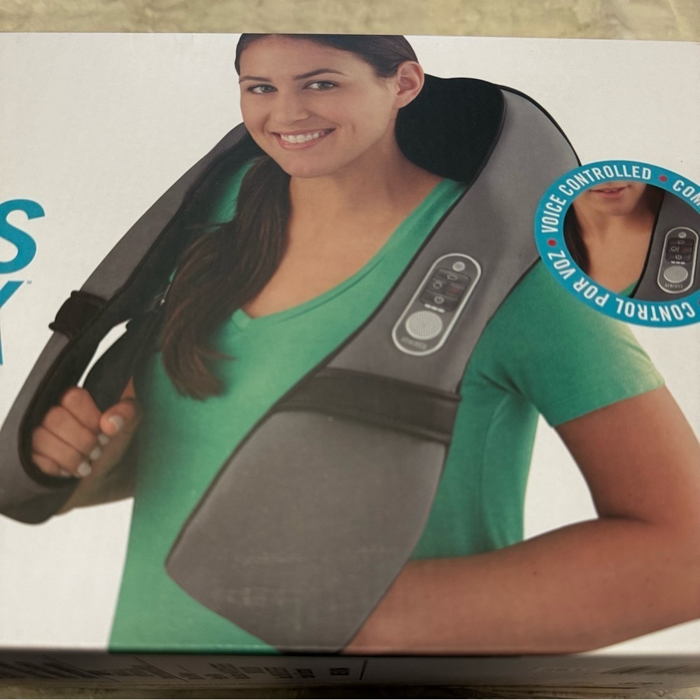 Homedics Cordless ShiatsuTalk VOICE CONTROLLED NECK SHOULDER MASSAGER WITH HEAT - Picture 4 of 11